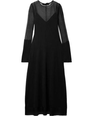 Proenza Schouler Silk Maxi Dress - Black