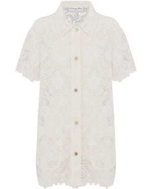 Dior Iviera Short-Sleeved Blouse - White