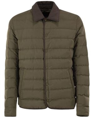 Herno Long-Sleeved Down Jacket - Green