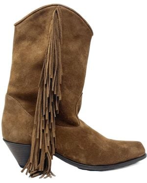 Vic Matié Tassel Ankle Boots - Brown
