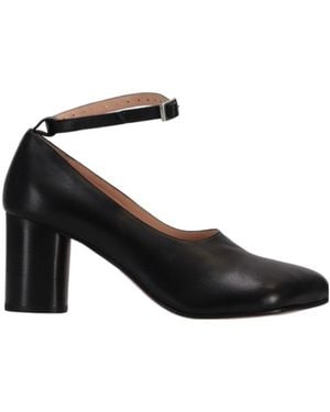 Niccolò Pasqualetti Obliqua Block Heel Court Shoes - Black