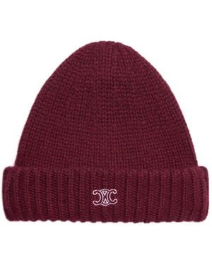 Celine Knit Travel Beanie - Red