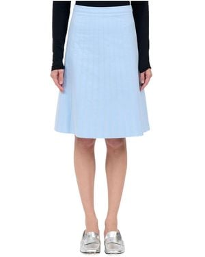 MM6 by Maison Margiela Striped Skirt - Blue