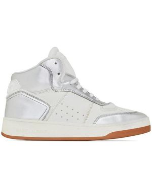 Saint Laurent Sl/80 Mid-Top Trainers - White