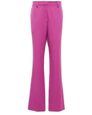 Magda Butrym Low-Rise Straight Wool Pants - Pink