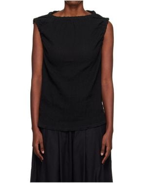 Baserange Pleated Detail Top - Black