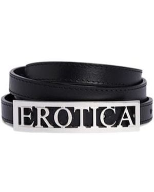 Dondup Logo-Plaque Leather Belt - Black