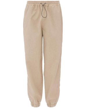 JW Anderson Jw Anderson Drawstring Tapered Leg Track Trousers - Natural