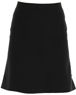Bottega Veneta A-Line Ruffled Skirt - Black