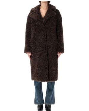Stand Studio Long-Sleeved Coat - Black
