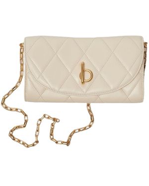 Burberry Rocking Horse Chain Strap Wallet - White