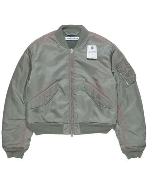 Acne Studios Washed Bomber Jacket - Grey