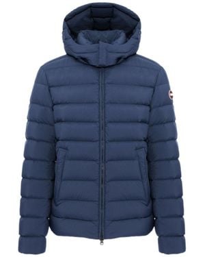 Colmar Down Jacket With Detachable Hood - Blue