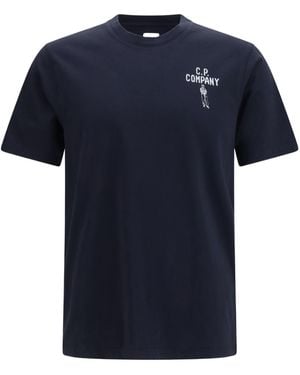 C.P. Company British Sailor Crewneck T-Shirt - Blue