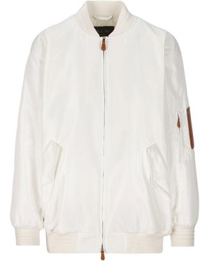 Loro Piana Zippered Casual Jacket - White