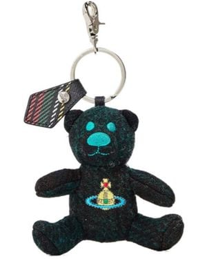 Vivienne Westwood Viv Teddy Bear Keyrings - Green
