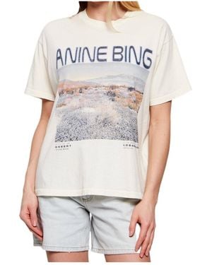 Anine Bing Wildflower-Graphic T-Shirt - White