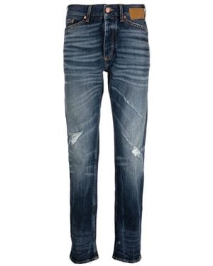 Palm Angels Distressed Slim-Fit Jeans - Blue