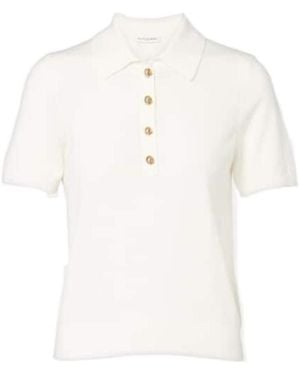 Altuzarra Nemo Wool-Blend Polo Shirt - White