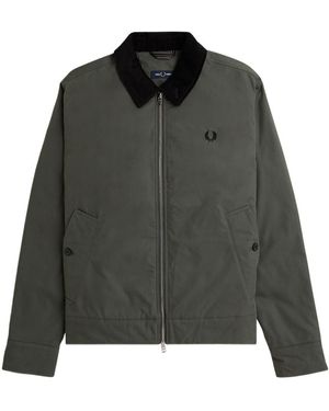 Fred Perry Caban Zipper Cotton Suit - Black