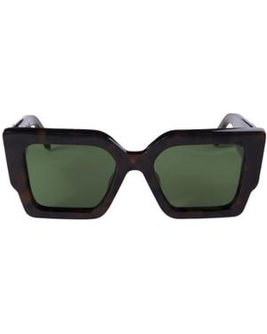 Off-White c/o Virgil Abloh Catalina Oversized Square Frame Sunglasses - Green