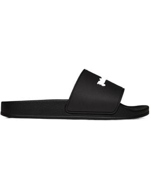 Palm Angels Monogram Pool Slider - Black