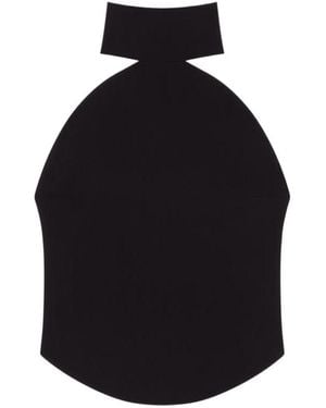 Courreges Sleeveless Top - Black