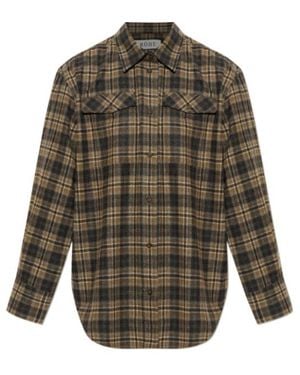 Rohe Plaid Shirt - Gray