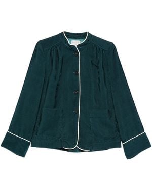 forte_forte Long-Sleeve Casual Jacket - Green