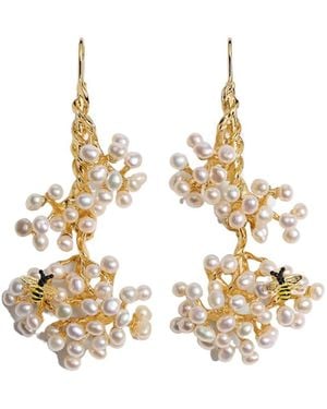 Dior Poetic Garden Earrings - Metallic