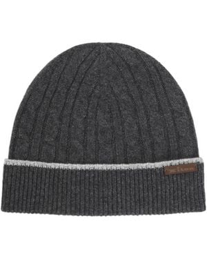 Kiton Knitted Brimless Hat - Black