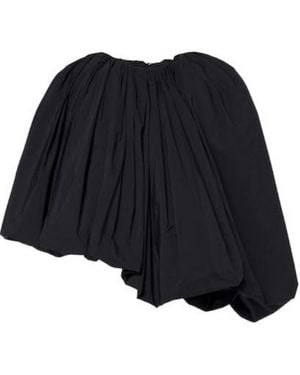 Magda Butrym Asymmetric Draped Top - Black