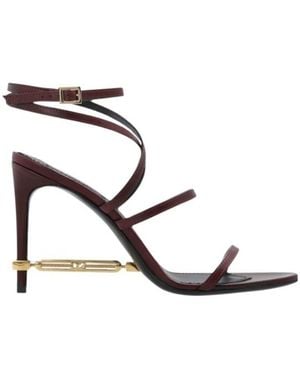DSquared² Open Toe High Heel Sandals - Metallic