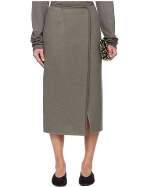 Rier Walker Midi Skirt - Gray