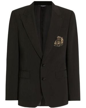 Dolce & Gabbana Single-Breasted Sicilia Light Jacket - Black