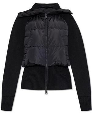 Canada Goose Long-Sleeved Panelled Down Jacket - Black