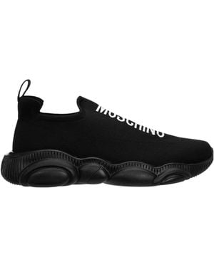 Moschino Round-Head Trainers - Black