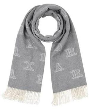 Max Mara Logo-Print Scarves - Gray
