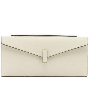 Valextra Iside Clutch Bag - Natural