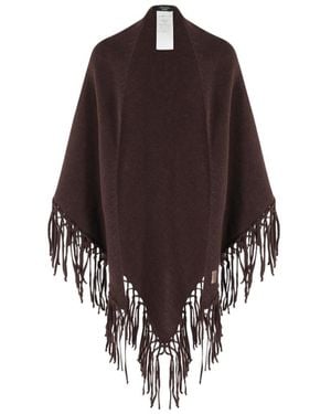 Weekend by Maxmara Fringed Shawl - Brown