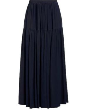Chloé Chiffon A-Line Skirt - Blue