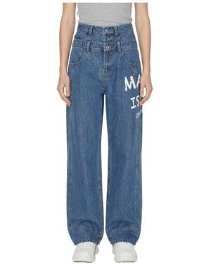 Marissa Chiara Belt Loop Jeans - Blue