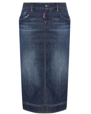 DSquared² Kick Mid Skirt - Blue