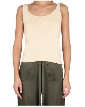 Aspesi Scoop-Neck Knitted Top - Multicolor