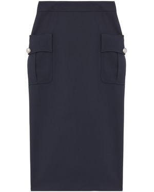 McQueen Pocket Detail Skirt - Blue