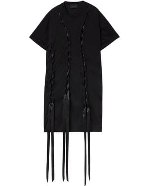 Simone Rocha Ribbon-Detail T-Shirt Dress - Black