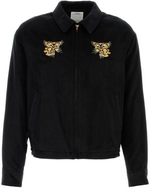 Visvim Embroidered Silk Jacket - Black