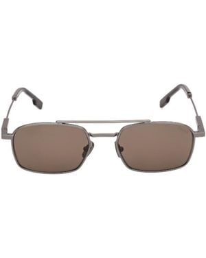ZEGNA Pilot Frame Sunglasses - Multicolor