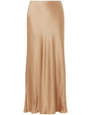 Gabriela Hearst Frei Silk-Satin Maxi Skirt - Natural