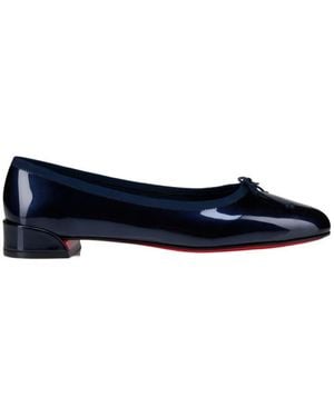 Christian Louboutin Bow Detailed Flat Shoes - Blue